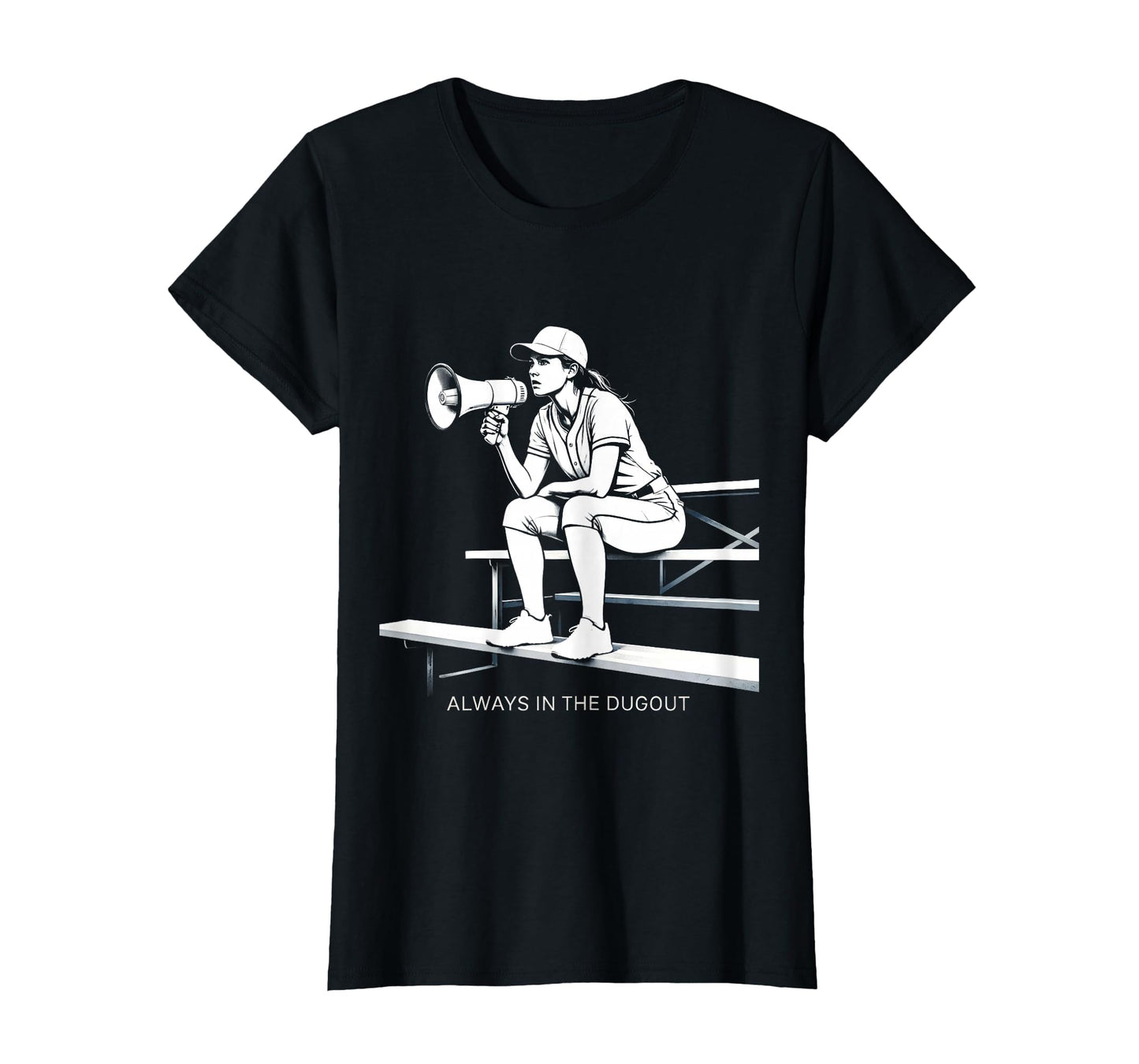 Always Dugout Baseball Mom T-Shirt - Minimalist Print for Adults - T-Shirt, Sweatshirt, Hoodie