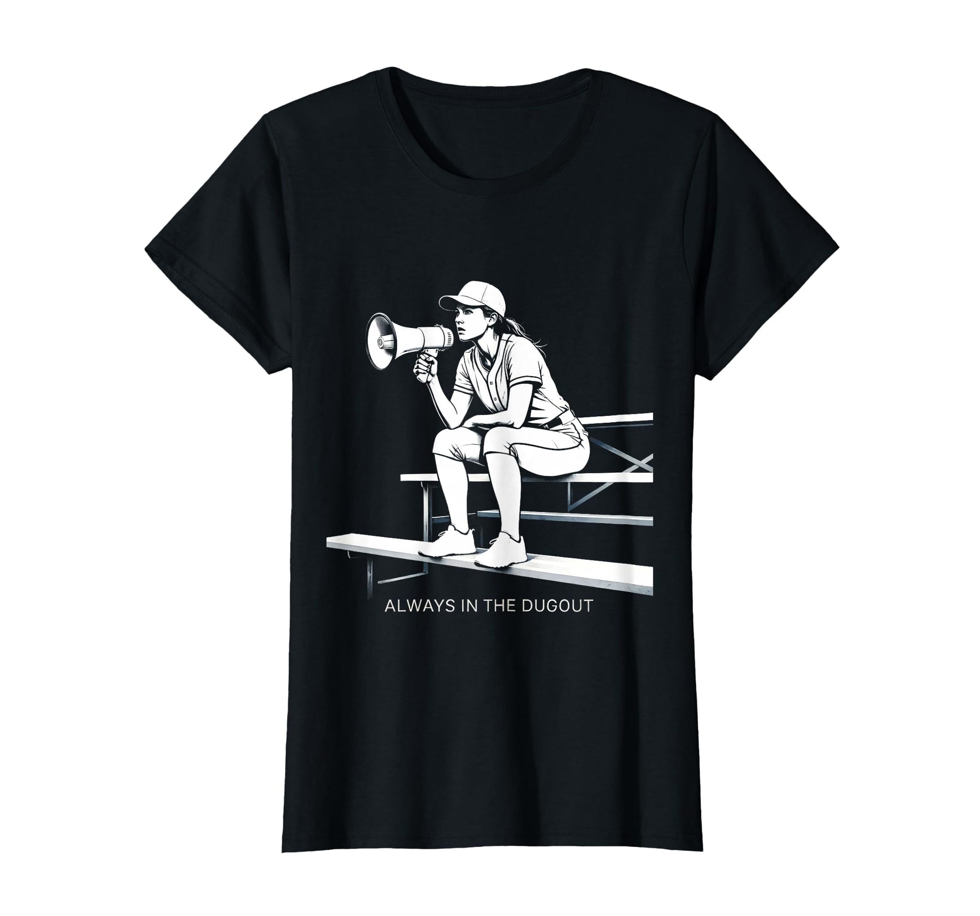 Always Dugout Baseball Mom T-Shirt - Minimalist Print for Adults - T-Shirt, Sweatshirt, Hoodie