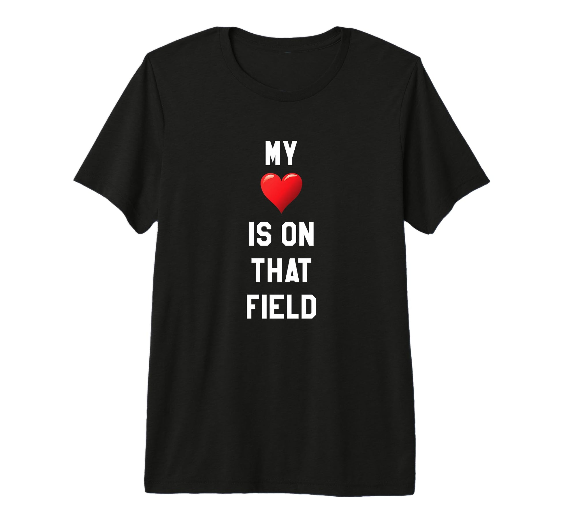 My Heart Is That Field Sports Parent T-Shirt - Trendy Graphic Men Women - T-Shirt, Sweatshirt, Hoodie
