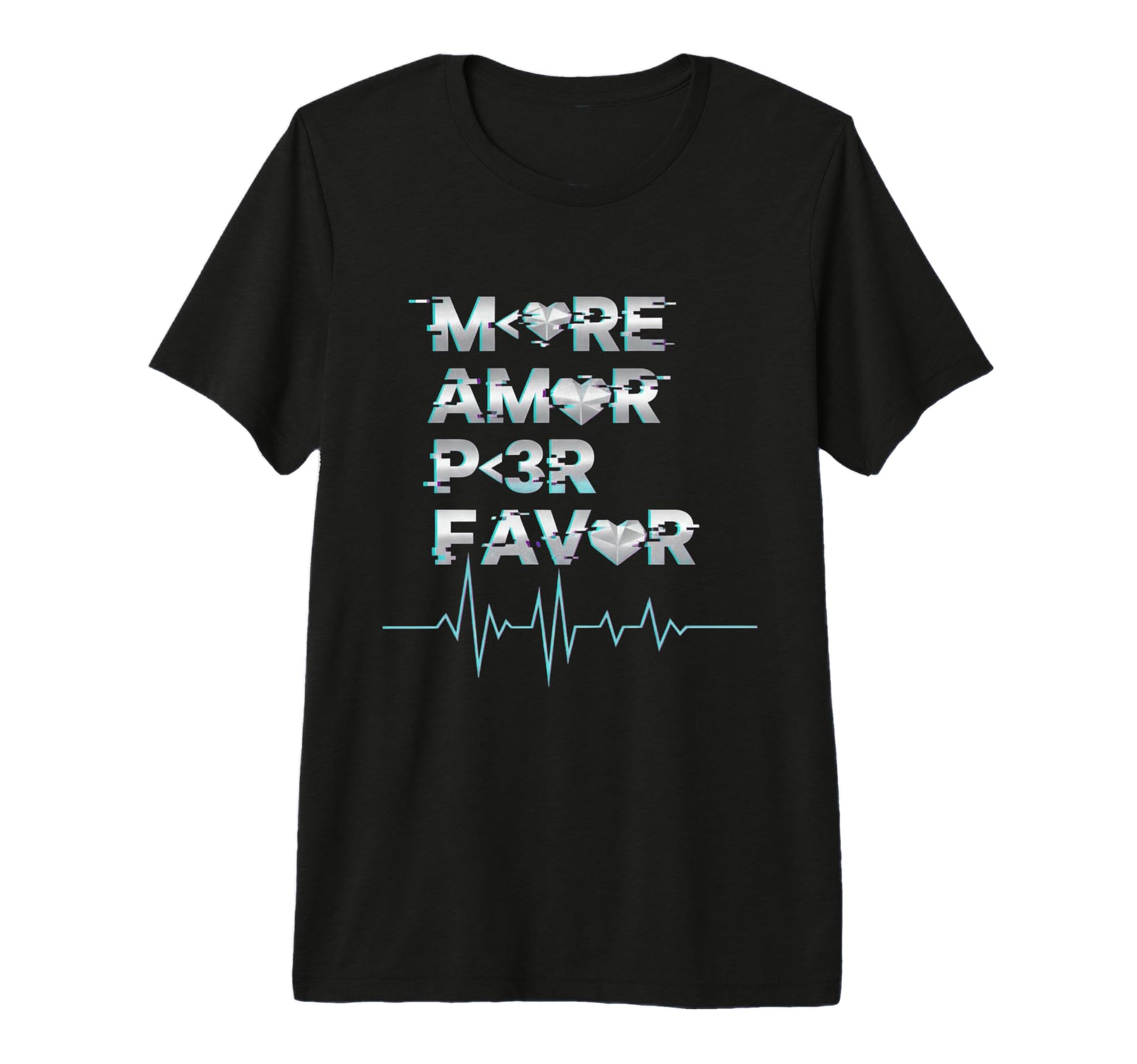 More Amor Por Favor Gaming Aesthetic T-Shirt - Minimalist Print Men Women - T-Shirt, Sweatshirt, Hoodie