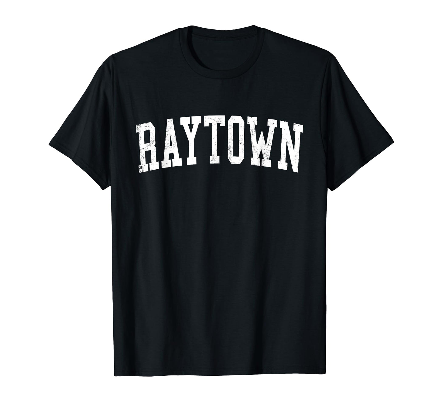 Raytown Mo Distressed White Varsity T-Shirt - Novelty Apparel Men Women - T-Shirt, Sweatshirt, Hoodie