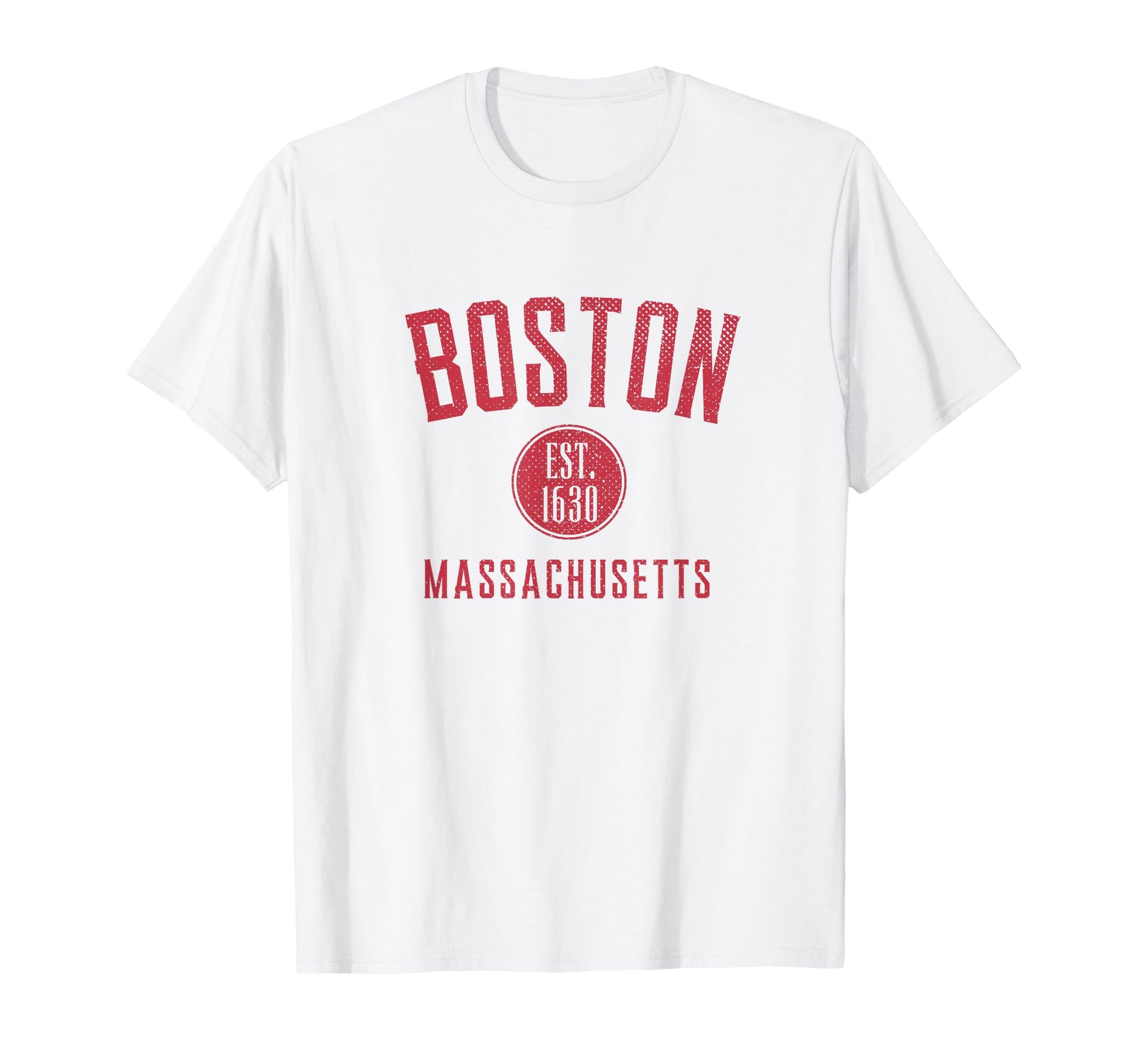 Boston Varsity Distressed T-Shirt - Fun Novelty Design for Adults - T-Shirt, Sweatshirt, Hoodie