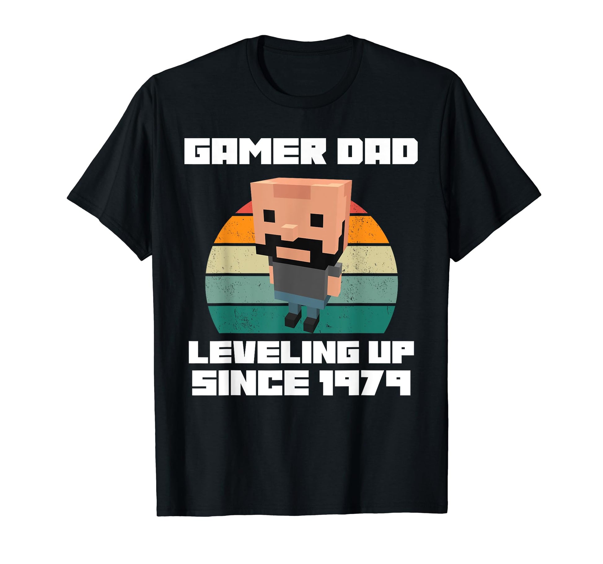 Gamer Dad Leveling Up Since 1979 T-Shirt - Minimalist Print Men Women - T-Shirt, Sweatshirt, Hoodie