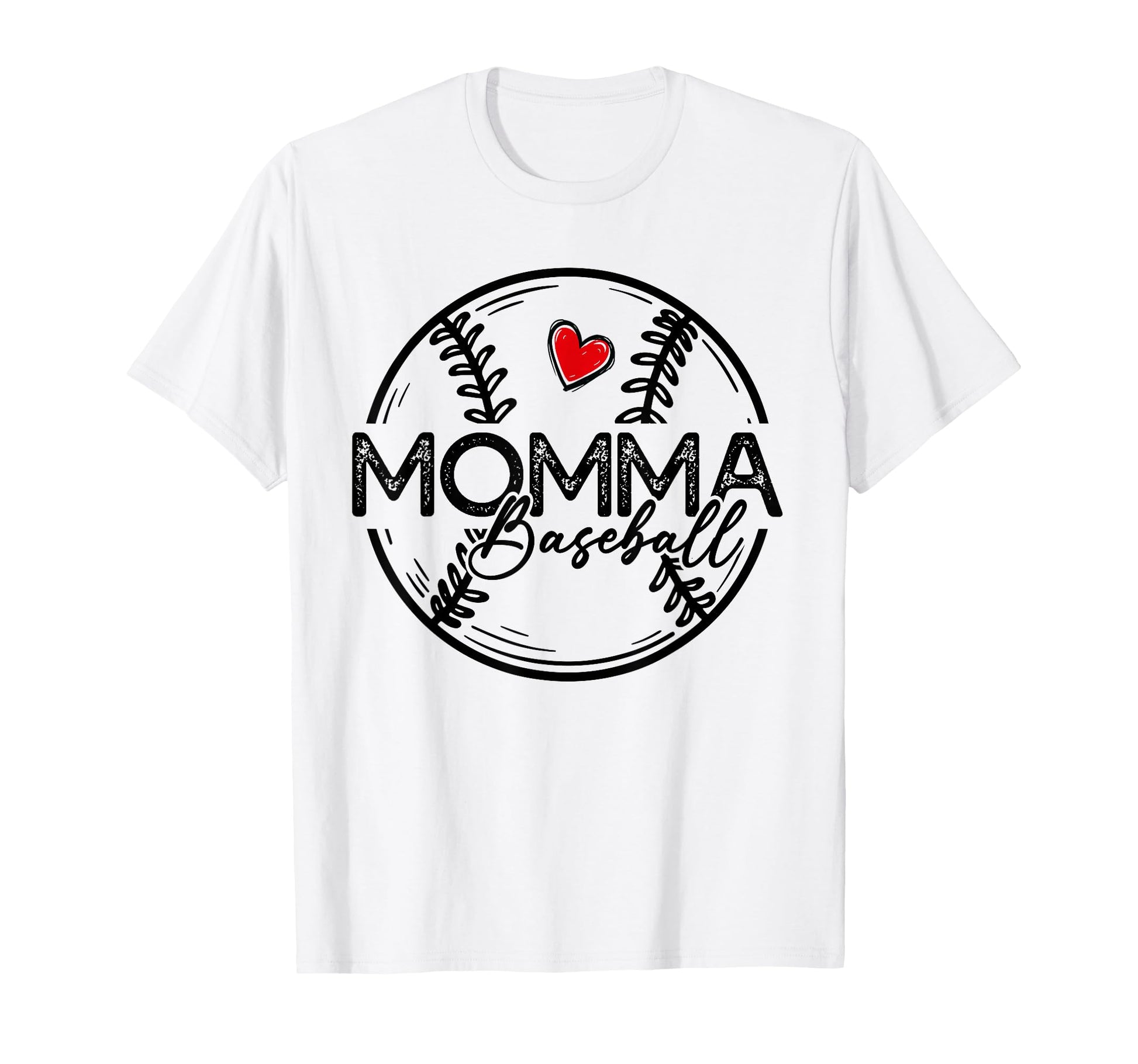 Baseball Momma Baseball Player Family T-Shirt - Aesthetic Graphic Unisex - T-Shirt, Sweatshirt, Hoodie