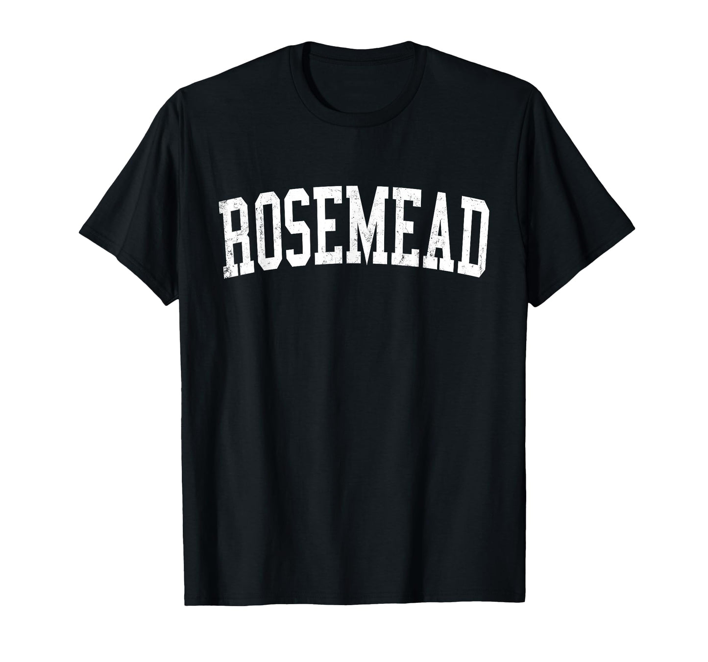Rosemead Ca Distressed White Varsity T-Shirt - Unique Graphic Unisex - T-Shirt, Sweatshirt, Hoodie