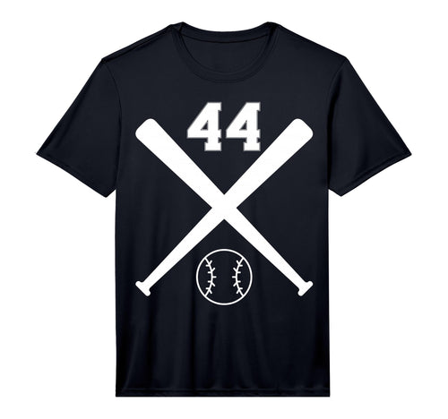 Baseball Softball Number 44 T-Shirt - Streetwear Style Men Women - T-Shirt, Sweatshirt, Hoodie