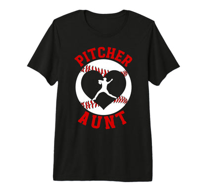 Baseball Pitcher Aunt Baseball Pitcher T-Shirt - Unique Graphic Men Women - T-Shirt, Sweatshirt, Hoodie