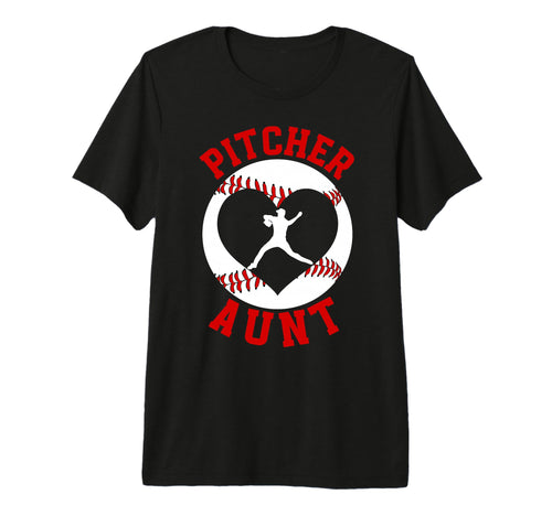 Baseball Pitcher Aunt Baseball Pitcher T-Shirt - Unique Graphic Men Women - T-Shirt, Sweatshirt, Hoodie