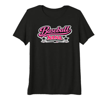Womens Baseball Nana Game Day Script T-Shirt - Novelty Apparel Men Women - T-Shirt, Sweatshirt, Hoodie