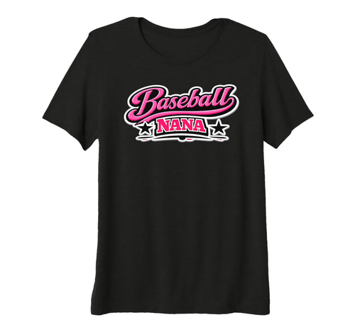 Womens Baseball Nana Game Day Script T-Shirt - Novelty Apparel Men Women - T-Shirt, Sweatshirt, Hoodie