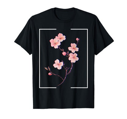 Cherry Blossom Japanese Aesthetic T-Shirt - Trendy Graphic Unisex - T-Shirt, Sweatshirt, Hoodie