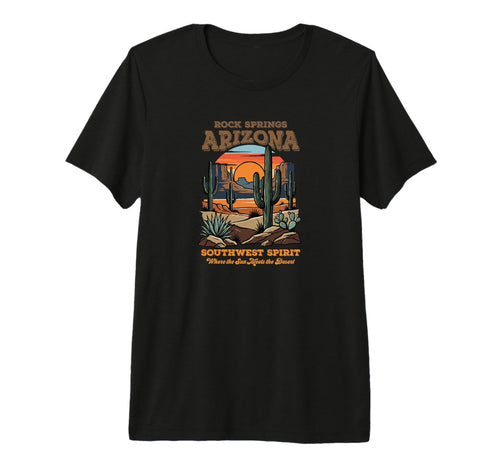 Rock Springs Arizona Desert Sunset T-Shirt - Custom Art Print Unisex - T-Shirt, Sweatshirt, Hoodie