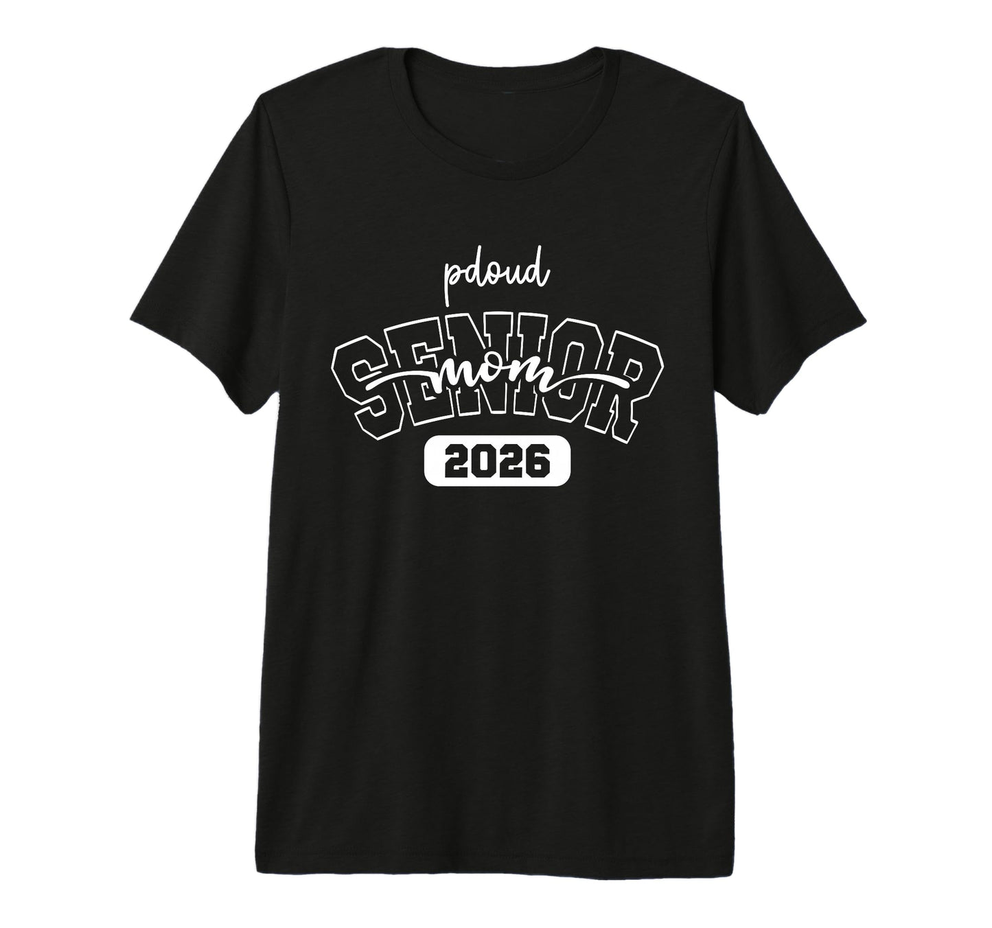 Proud Mom 2026 Senior Baseball T-Shirt - Graphic Print for Adults - T-Shirt, Sweatshirt, Hoodie