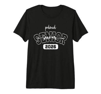 Proud Mom 2026 Senior Baseball T-Shirt - Graphic Print for Adults - T-Shirt, Sweatshirt, Hoodie