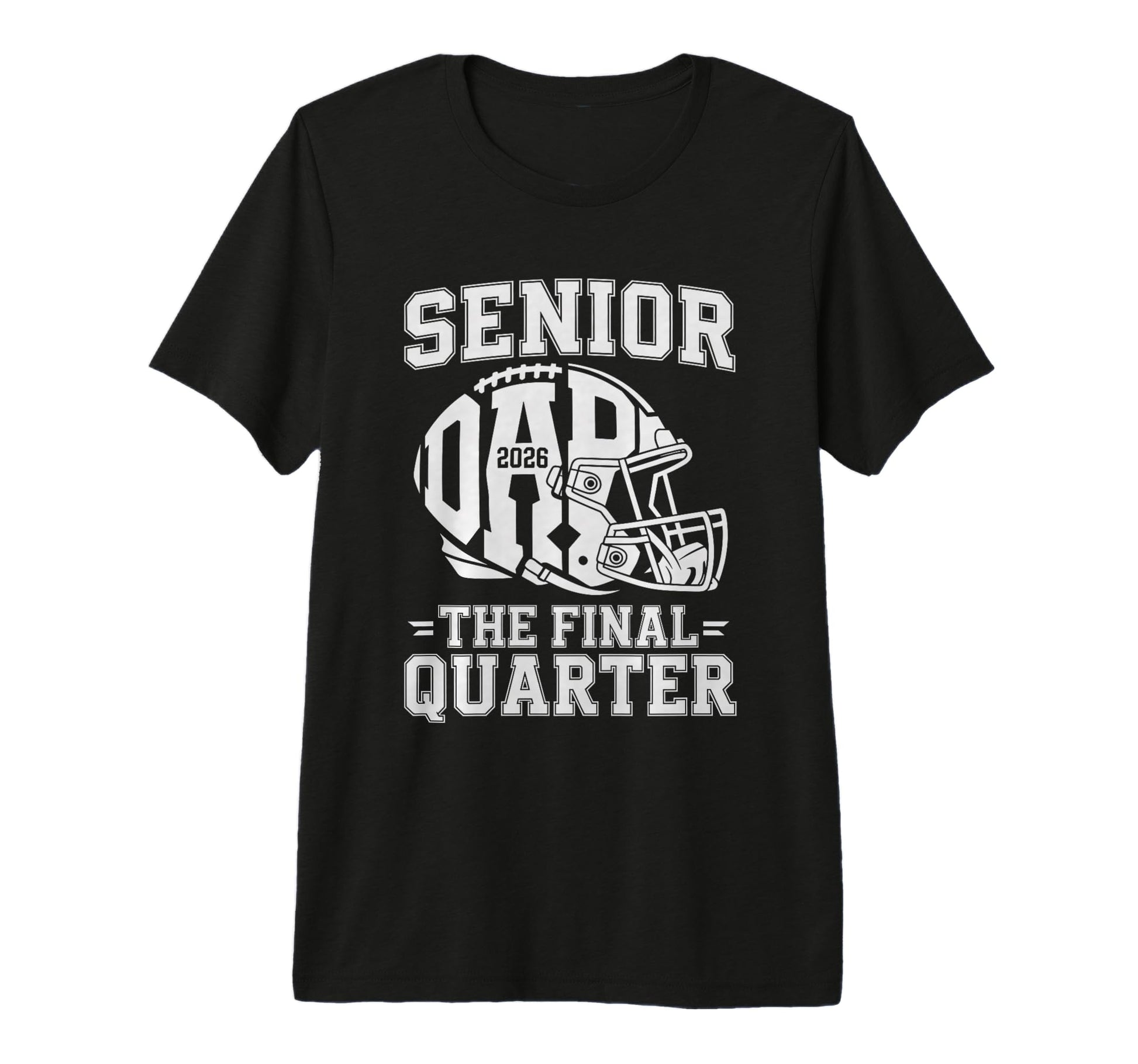 Mens Senior Football Dad Father Final T-Shirt - Minimalist Print Unisex - T-Shirt, Sweatshirt, Hoodie