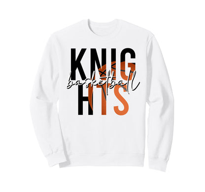 Knight Mascot Basketball Mom Game Sweatshirt - Minimalist Print for Adults - T-Shirt, Sweatshirt, Hoodie