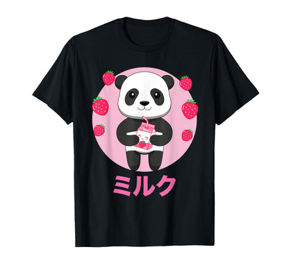 Panda Milkshake Vaporwave Aesthetics T-Shirt - Graphic Print Men Women - T-Shirt, Sweatshirt, Hoodie
