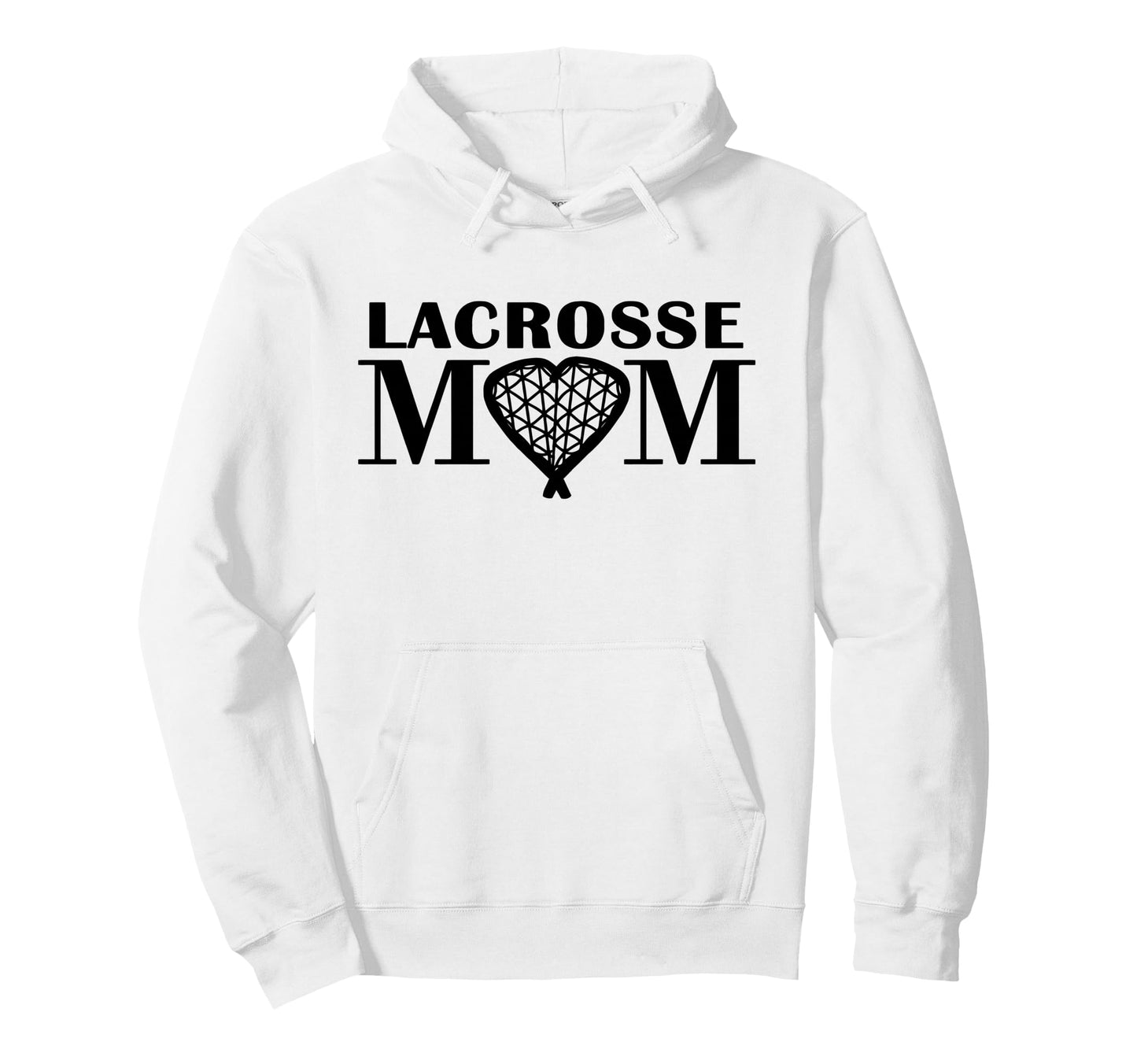 Love Lacrosse Heart Lax Sticks Lacrosse Hoodie - Graphic Print Men Women - T-Shirt, Sweatshirt, Hoodie