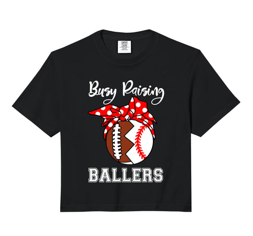 Busy Raising Ballers Funny Football Hoodie - Aesthetic Graphic for Adults - T-Shirt, Sweatshirt, Hoodie