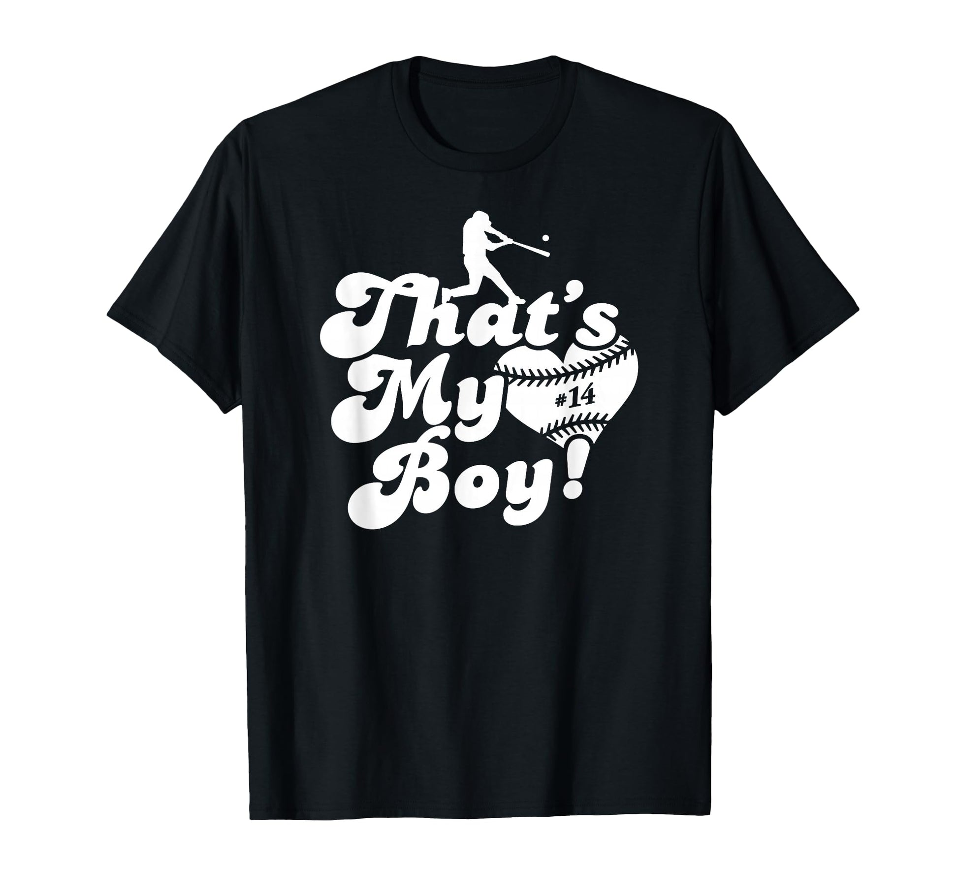 Custom Thats My 14 Jersey Baseball T-Shirt - Minimalist Print Men Women - T-Shirt, Sweatshirt, Hoodie