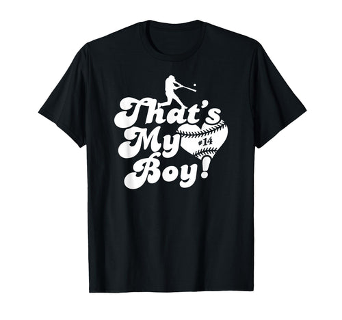 Custom Thats My 14 Jersey Baseball T-Shirt - Minimalist Print Men Women - T-Shirt, Sweatshirt, Hoodie