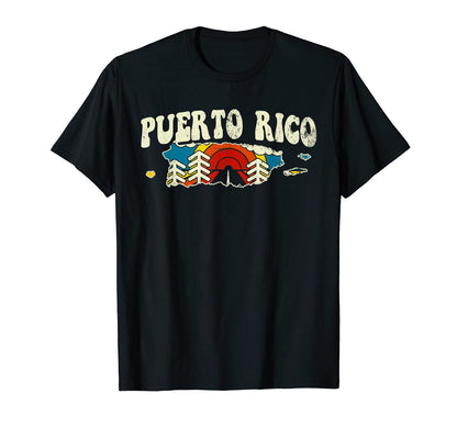 Puerto Rico Puerto Rican Country Rainbow T-Shirt - Novelty Apparel Unisex - T-Shirt, Sweatshirt, Hoodie