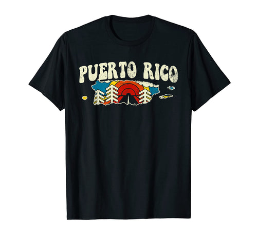 Puerto Rico Puerto Rican Country Rainbow T-Shirt - Novelty Apparel Unisex - T-Shirt, Sweatshirt, Hoodie