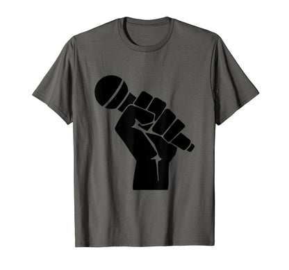 Mic Raise Old School Hip Hop Microphone T-Shirt - Graphic Print for Adults - T-Shirt, Sweatshirt, Hoodie