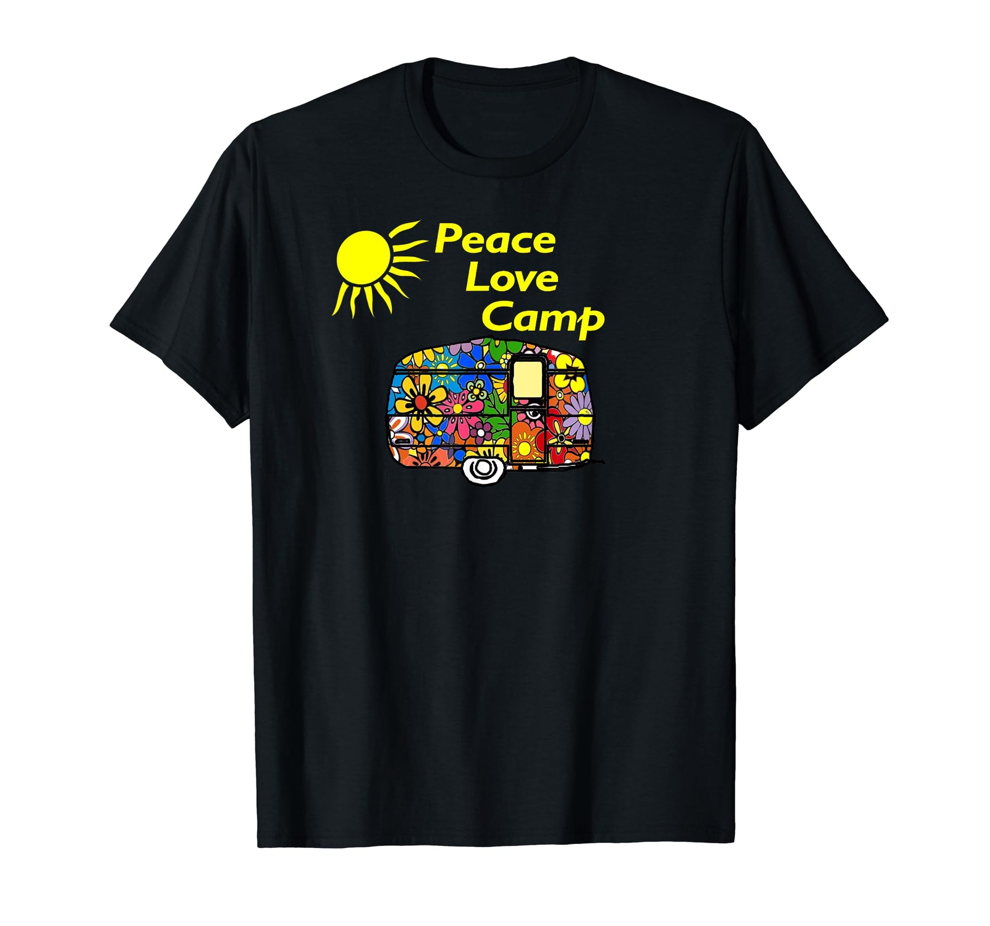Camping Peace Love Camp Gifts Campers T-Shirt - Novelty Apparel for Adults - T-Shirt, Sweatshirt, Hoodie