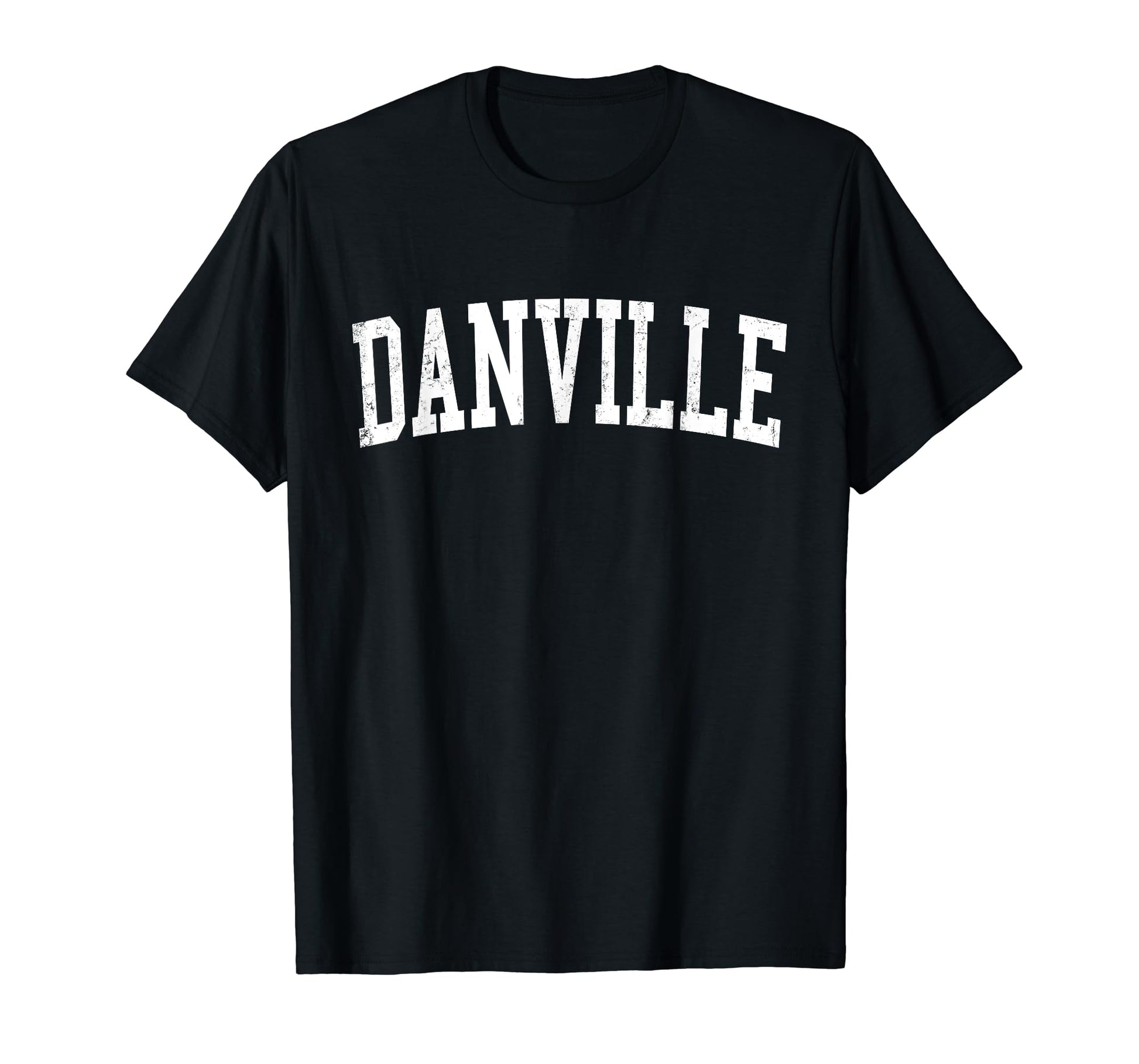 Danville Il Distressed White Varsity T-Shirt - Streetwear Style Unisex - T-Shirt, Sweatshirt, Hoodie