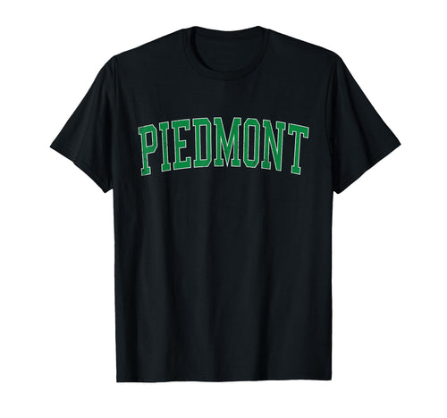 Piedmont Ca Distressed Green Varsity T-Shirt - Novelty Apparel for Adults - T-Shirt, Sweatshirt, Hoodie