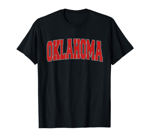 Oklahoma Usa State Ok Varsity Sports T-Shirt - Aesthetic Graphic Men Women - T-Shirt, Sweatshirt, Hoodie