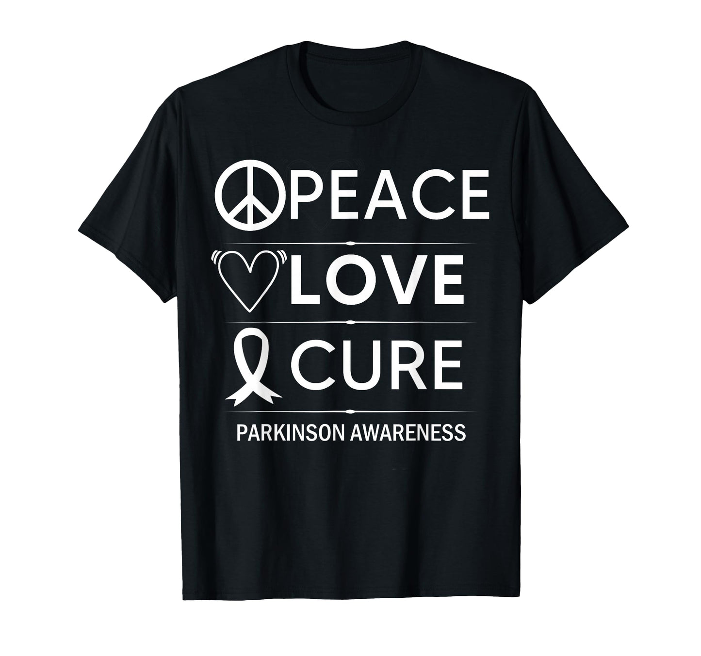 Parkinsons Disease Awareness Peace T-Shirt - Aesthetic Graphic Men Women - T-Shirt, Sweatshirt, Hoodie