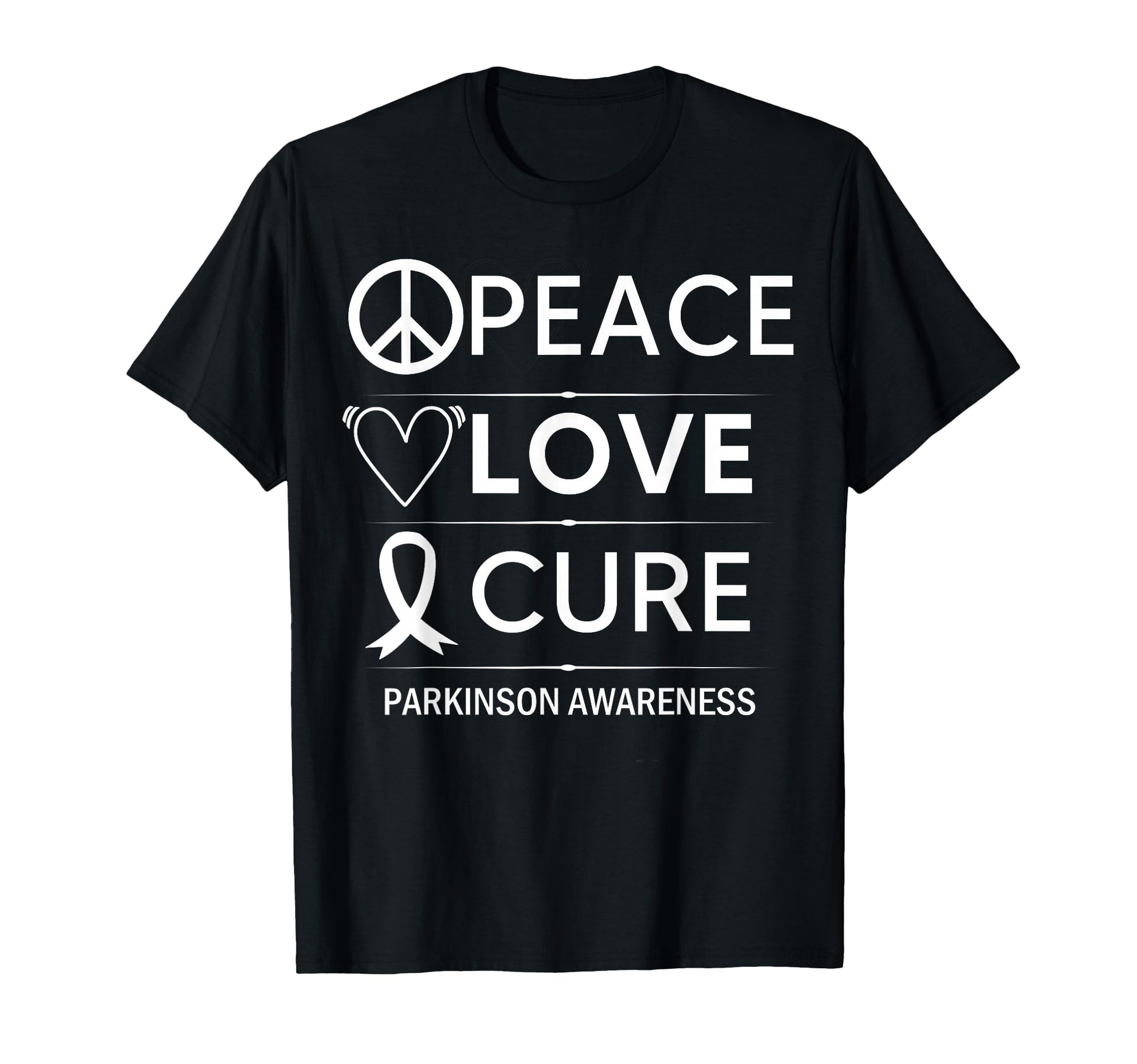 Parkinsons Disease Awareness Peace T-Shirt - Aesthetic Graphic Men Women - T-Shirt, Sweatshirt, Hoodie