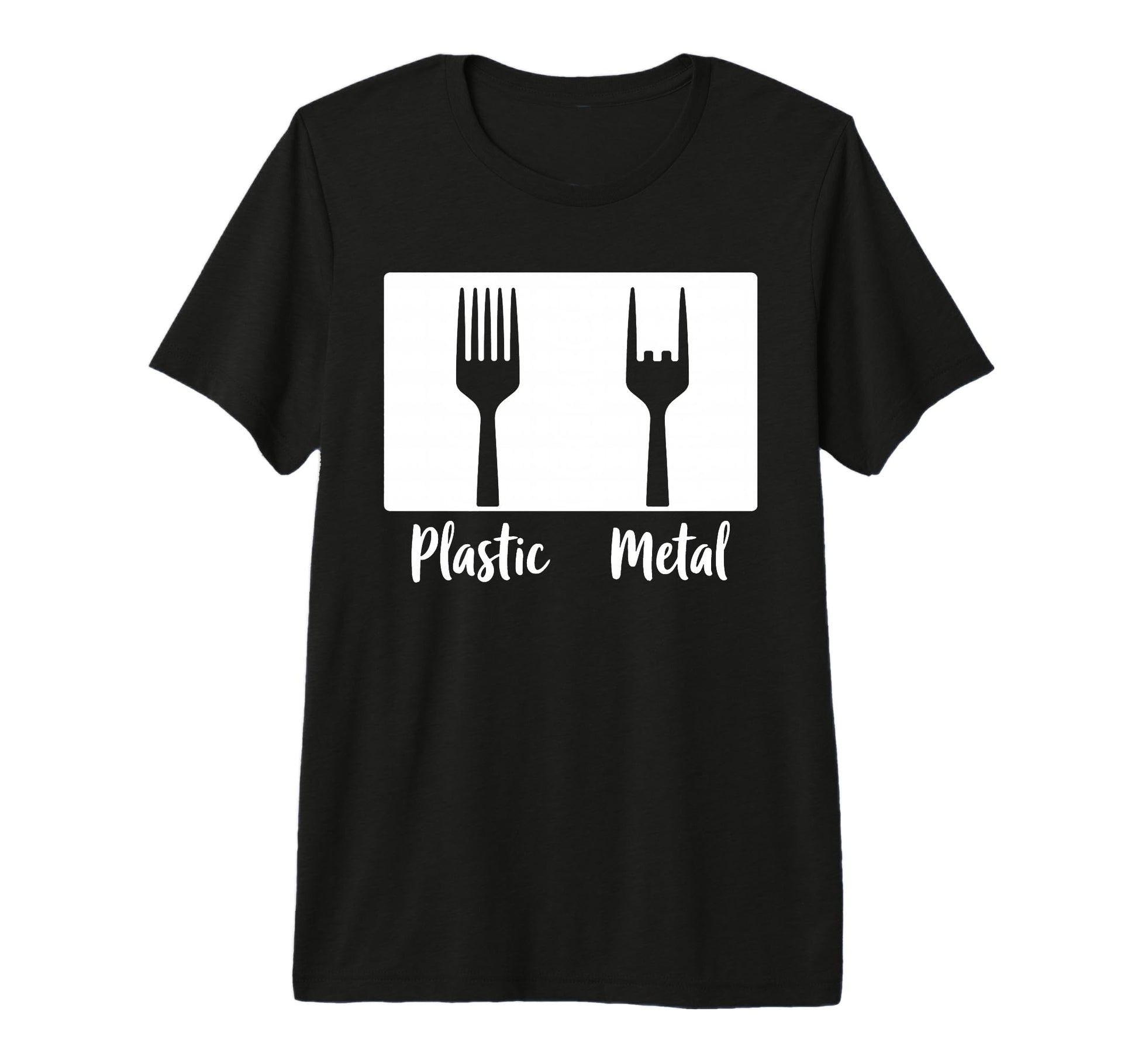 Plastic Metal Rock N Roll Rock Music T-Shirt - Graphic Print Men Women - T-Shirt, Sweatshirt, Hoodie