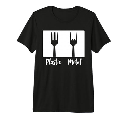 Plastic Metal Rock N Roll Rock Music T-Shirt - Graphic Print Men Women - T-Shirt, Sweatshirt, Hoodie