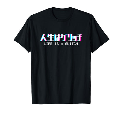 Lifes Glitch Japanese Vaporwave T-Shirt - Novelty Apparel Men Women - T-Shirt, Sweatshirt, Hoodie