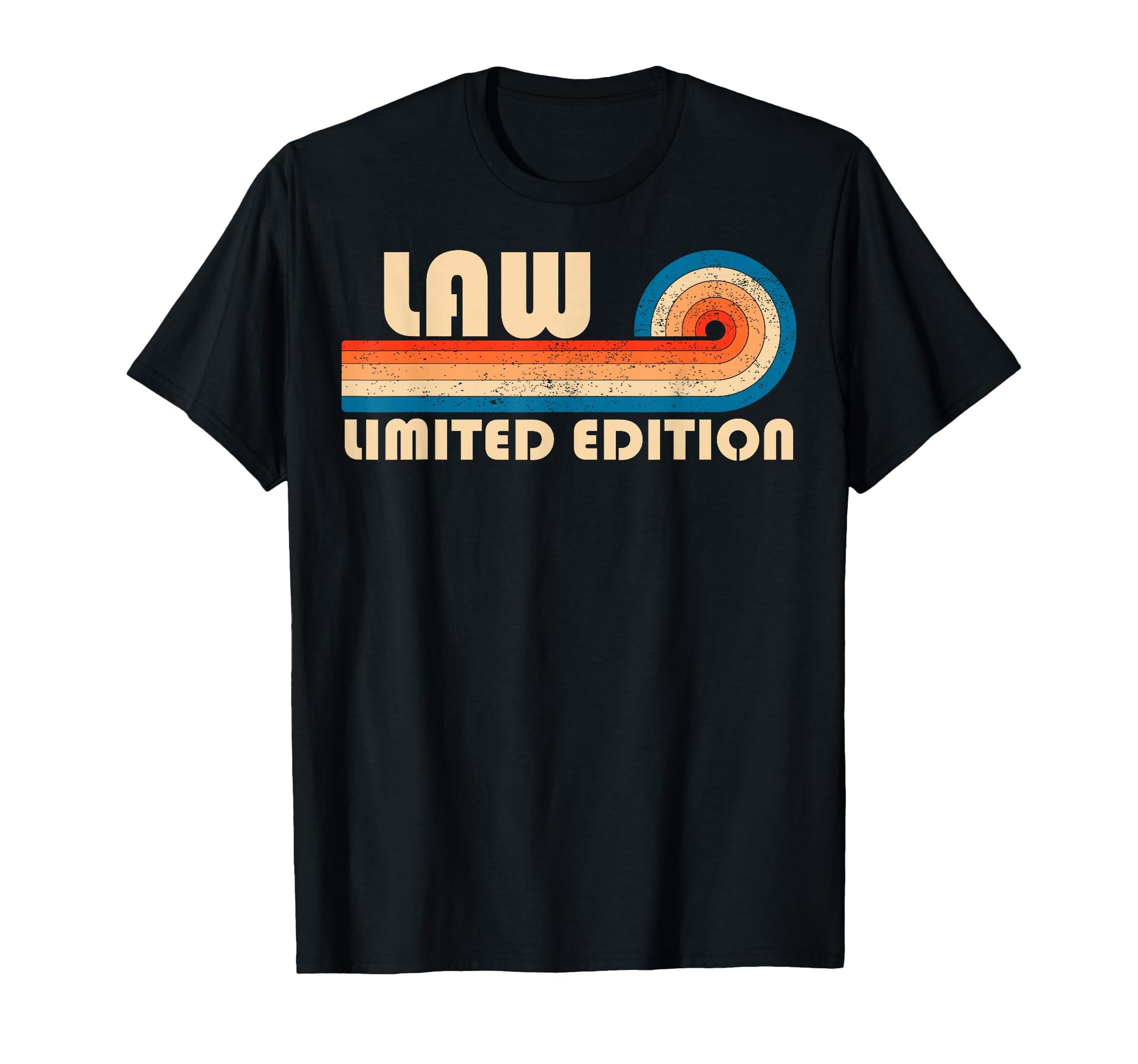 Law 70S 80S Sunset Stripe T-Shirt - Fun Novelty Design for Adults - T-Shirt, Sweatshirt, Hoodie