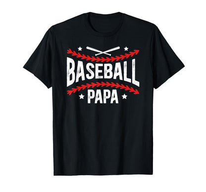 Baseball Papa Grandpa Proud Papa T-Shirt - Streetwear Style Men Women - T-Shirt, Sweatshirt, Hoodie