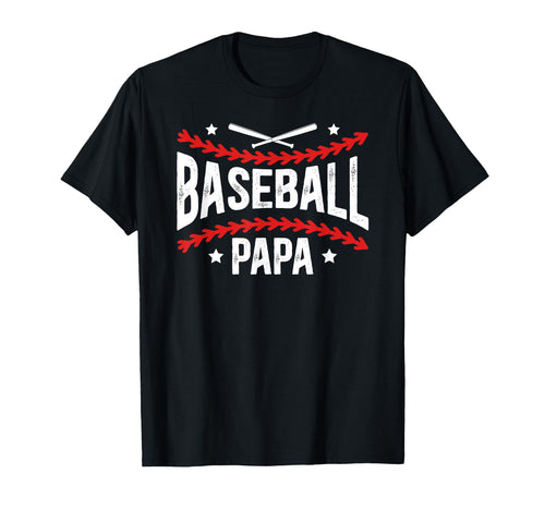 Baseball Papa Grandpa Proud Papa T-Shirt - Streetwear Style Men Women - T-Shirt, Sweatshirt, Hoodie