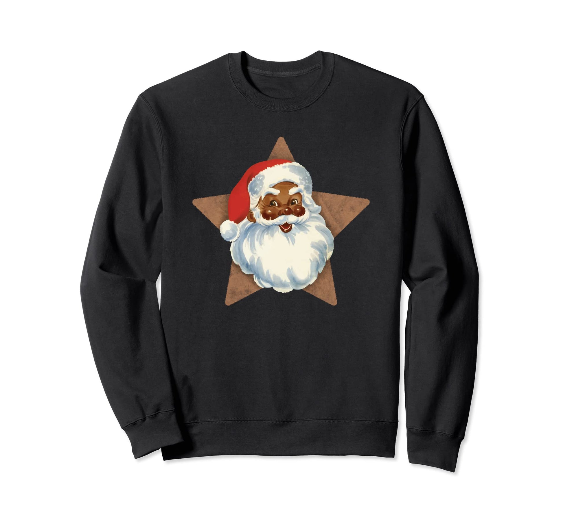 Santa Star Boho Old Time Sweatshirt - Custom Art Print Men Women - T-Shirt, Sweatshirt, Hoodie