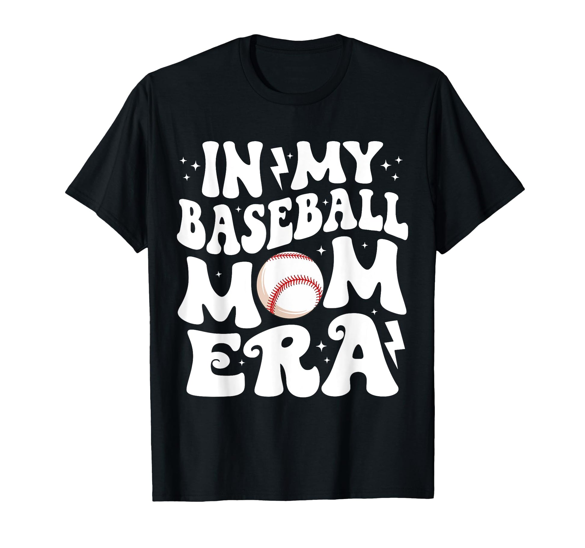 My Baseball Mom Era Groovy Baseball T-Shirt - Trendy Graphic Men Women - T-Shirt, Sweatshirt, Hoodie