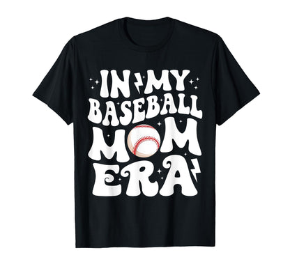 My Baseball Mom Era Groovy Baseball T-Shirt - Trendy Graphic Men Women - T-Shirt, Sweatshirt, Hoodie