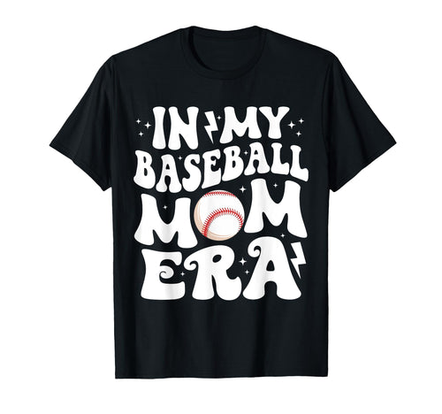 My Baseball Mom Era Groovy Baseball T-Shirt - Trendy Graphic Men Women - T-Shirt, Sweatshirt, Hoodie