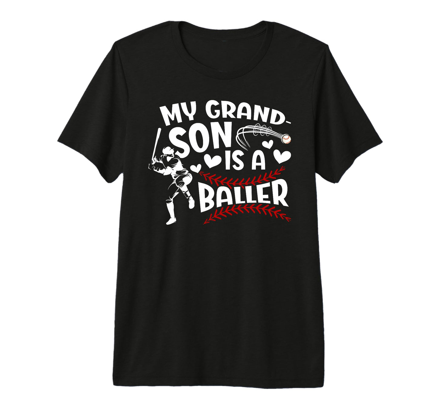 My Grandson Baseball Nana Baseball T-Shirt - Unique Graphic for Adults - T-Shirt, Sweatshirt, Hoodie