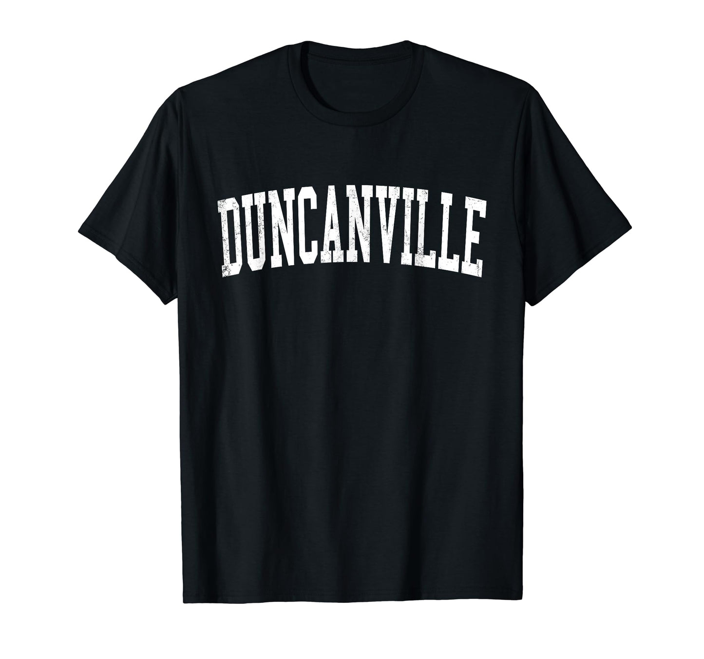 Duncanville Tx Distressed White Varsity T-Shirt - Trendy Graphic Men Women - T-Shirt, Sweatshirt, Hoodie