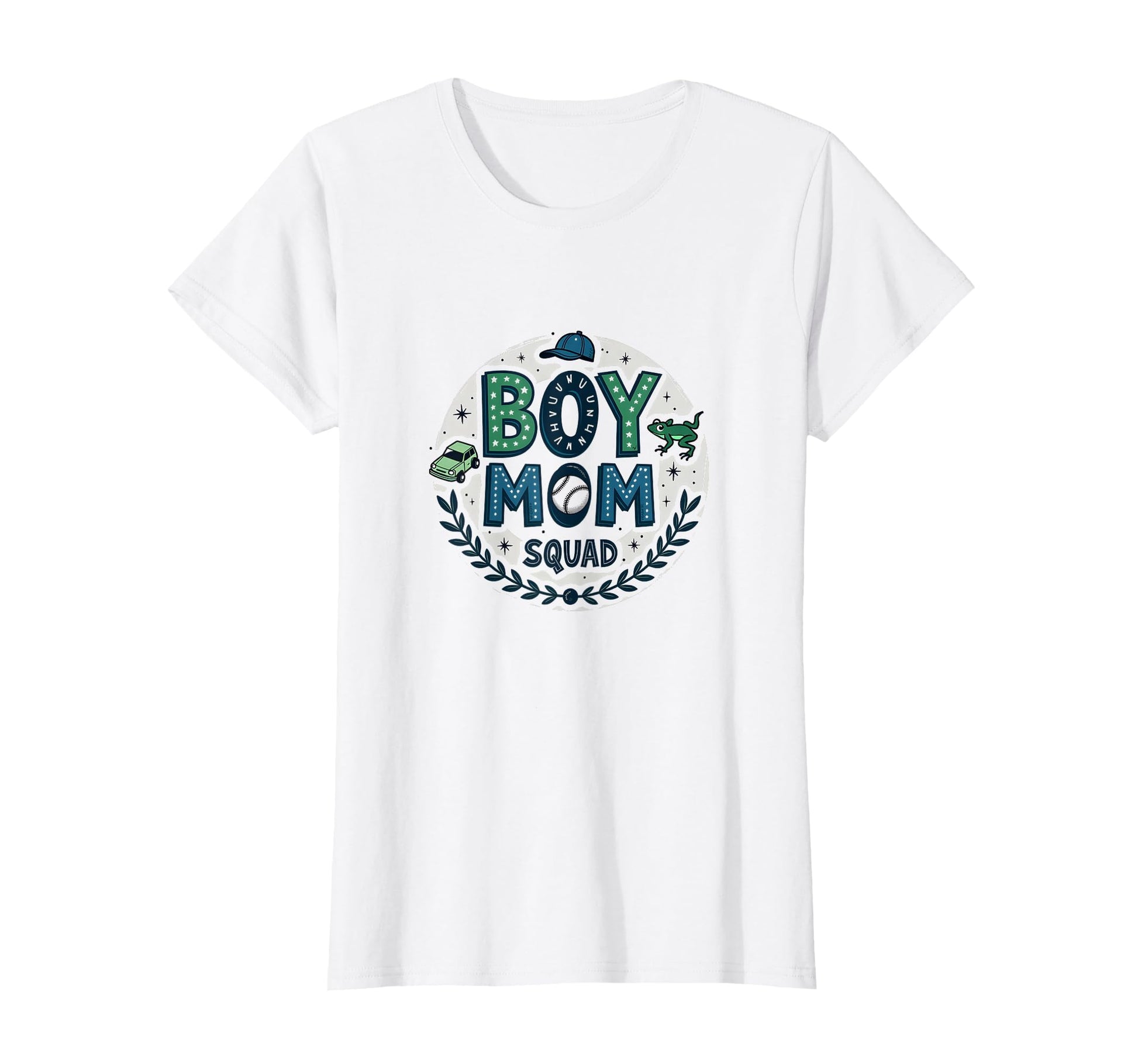 Mom Squad Proud Mama Baseball Cap T-Shirt - Casual Everyday Wear Men Women - T-Shirt, Sweatshirt, Hoodie