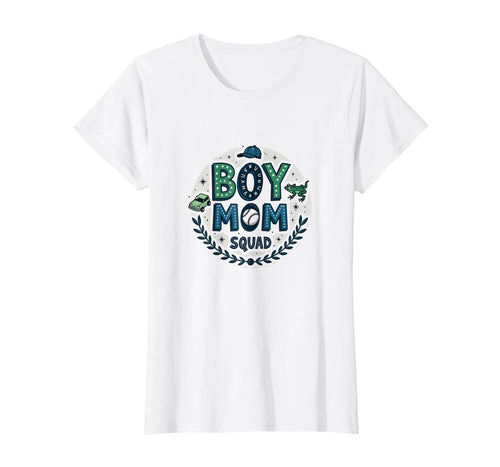 Mom Squad Proud Mama Baseball Cap T-Shirt - Casual Everyday Wear Men Women - T-Shirt, Sweatshirt, Hoodie