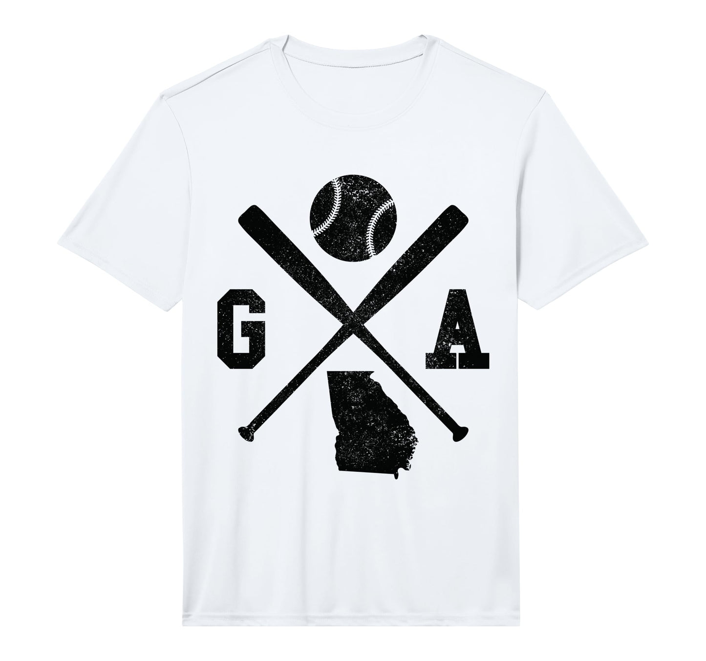 Mens Ga Usa State Baseball Player T-Shirt - Unique Graphic Men Women - T-Shirt, Sweatshirt, Hoodie