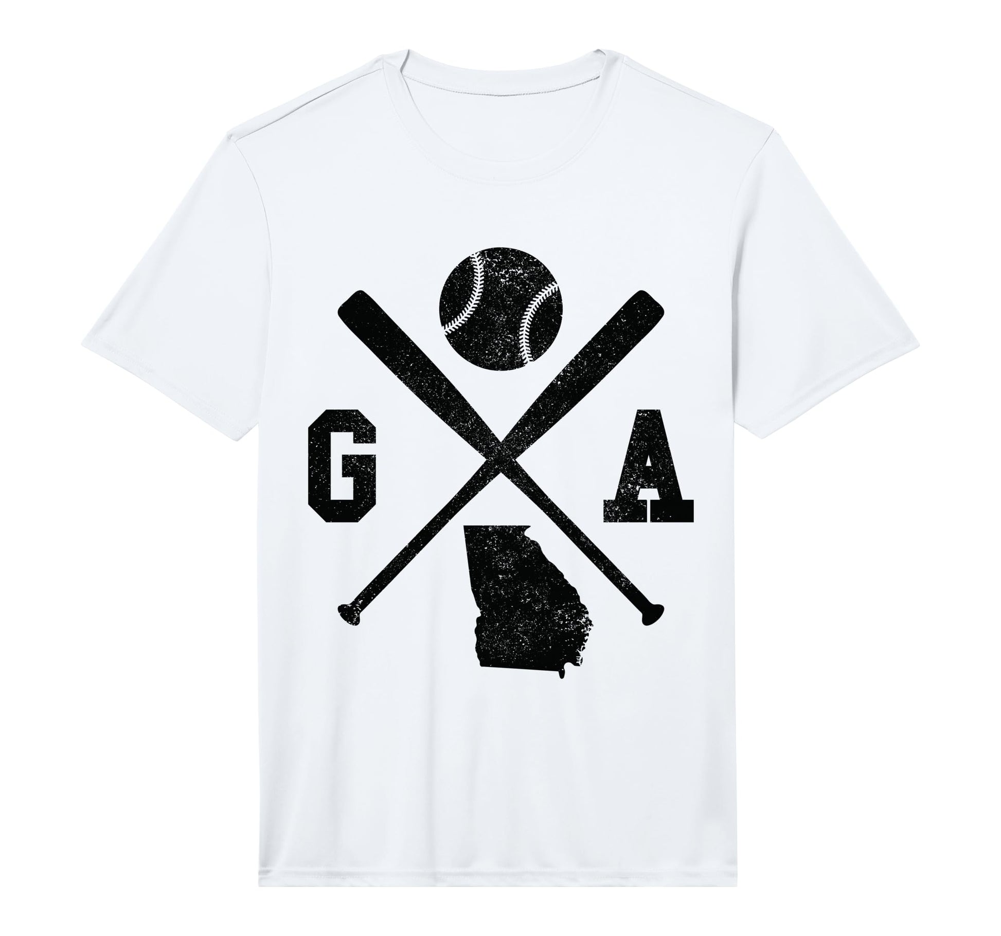 Mens Ga Usa State Baseball Player T-Shirt - Unique Graphic Men Women - T-Shirt, Sweatshirt, Hoodie